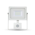 VT-4911 10W PIR SENSOR FLOODLIGHT SMD SLIM SERIES BLANC