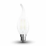 VT-1923 LED Bulb - 4W Filament E14 Frost Cover Twist Candle Tail 4000K