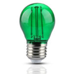 VT-2132 LED Bulb - 2W Filament E27 G45 Green Color