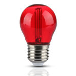 VT-2132 LED Bulb - 2W Filament E27 G45 Red Color