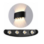 VT-848 8W LED Wall Light 4000K - SAND BLACK