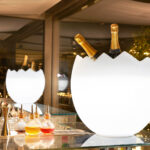 KALIMERA 46x46 h. 47 WHITE-RGB LED 3 WATT