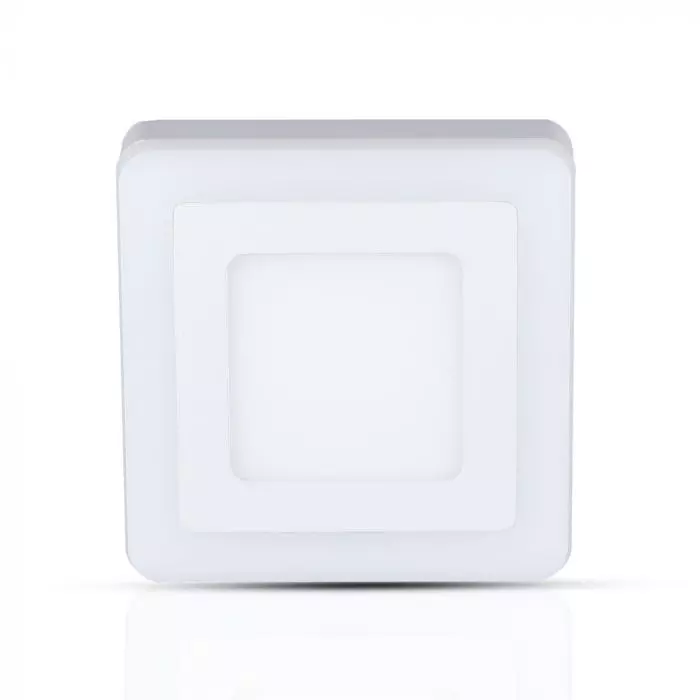 VT-1509 12W+3W LED Surface Panel Downlight - Square 4500K EMC+CR80
