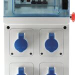 Eur'ohm Coffret de chantier équipé 4PC+support