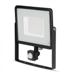 VT-50-S 50W LED Sensor Floodlight SAMSUNG CHIP Cut-OFF Function Black Body 6400K