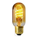 GIRARD SUDRON TUBE TWISTED T45 LED FILAMENT SPIRAL 4W E27 2000K 200LM DIMMABLE AMBRÉ