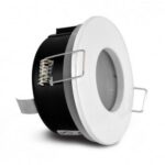SUPPORT DE SPOT BBC  ROND BLANC                ETANCHE  IP 65  82mm