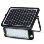 VT-787-10 10W LED Solar Floodlight Black Body 4000K
