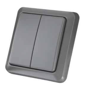 TRUST Double Outdoor Wall Switch AGST-8802
