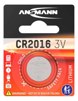 Piles lithium boutons ANSMANN CR 2016 3 V Lithium