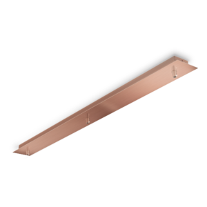 IDEAL LUX ROSONE LINEARE 3 LUCI RAME BRUNITO