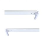 VISION EL SUPPORT DOUBLE TUBES T8 1500 MM BLANC L N DES DEUX CÔTÉ