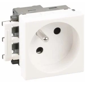 EUR'OHM PRISE 2P+T BLANCHE COMPLETE