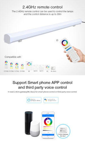 REGLETTE 18W RGB+CCT Mi-Light MI BOXER