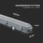 VT-60018 LED Waterproof Fitting M-Series 600mm 18W 6400K 120 lm/W