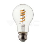VT-2164 4W LED SPIRAL FILAMENT BULB-CLEAR 3000K