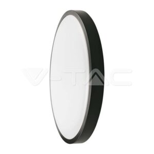 VT-8630 30W LED Dome Light Round Black Frame 600K IP44