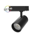 MIIDEX SPOT LED SUR RAIL NOIR 35W 4000K 3500 LM IRC90 + ADAPTATEUR RAIL 3 ALLUMAGES