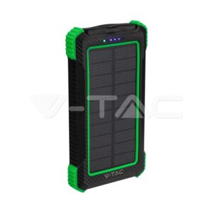 VT-1111 10000mAh SOLAR WIRELESS CHARGER POWER BANK BLACK