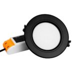 Plafonnier LED rond 6W RGB/CCT pilotable Noir - Mi-Light - Miboxer