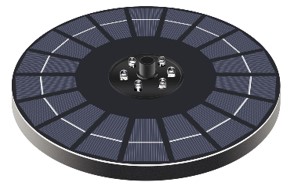 SOLAR PUMP FOUNTAIN HEIGHT ROUND 65CM 160L/H