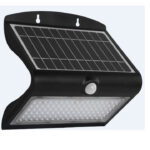 Solar Wall Light Butterfly 8W BLACK BODY 6000K - BACK 3200K