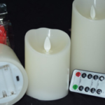 BOUGIE LED 7.5X8CM AVEC TELECOMMANDE