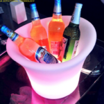 S14A SEAU A CHAMPAGNE MOBILIER LUMINEUX 32X32X27CM