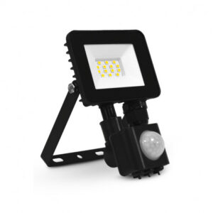MIIDEX PROJECTEUR LED NOIR + DÉTECTEUR 10W 6000K