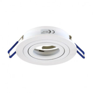 MIIDEX SUPPORT PLAFOND ROND BLANC ORIENTABLE Ø92 MM