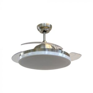 60W-LED CEILING FAN WITH RF CONTROL-3 BLADES-DC MOTOR-WHITE VT-6055-3