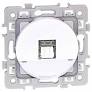 EUR'OHM SQUARE RJ 45 CAT6 GRADE1 TEL+INF+UTP BLC