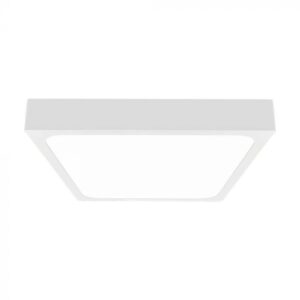 VT-8618 18W LED DOME LIGHT 6500K SQUARE WHITE FRAME IP44