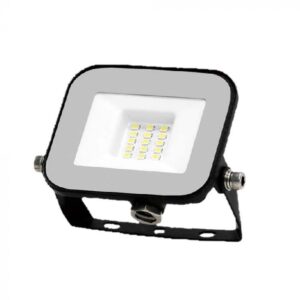 VT-44010 10W FLOODLIGHT BLACK BODY GREY GLASS LED BY SAMSUNG 6500K
