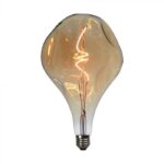 VT-2270 LED Bulb 4W Filament Spiral A165S 2700K Smoky Glass