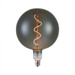 VT-2270 LED Bulb 4W Filament Spiral G200S 2700K Smoky Glass