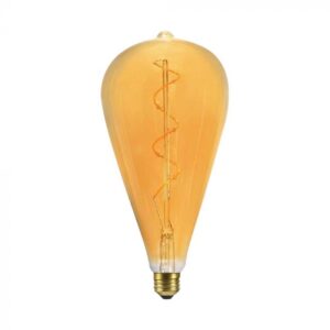 VT-2273 LED Bulb 4W Filament Spiral ST120 2700K AMBER Glass