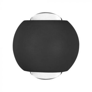 VT-2502 2W LED COB 2 WAY WALL LIGHT 4000K BLACK BODY