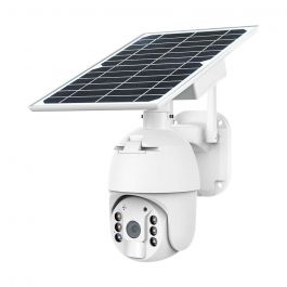 VT-11024-WIFI WIFI HD Smart Solar Energy PTZ Camera with Sensor White Body