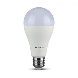 VT-217-D LED Bulb SAMSUNG Chip 17W E27 A65 Plastic 6400K Dimmable