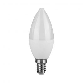 VT-268 6.5W PLASTIC CANDLE BULB 6500K E14