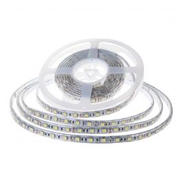 VT-2835 120 7.5W/M LED STRIP LIGHT 6400K IP65 24V DOUBLE PCB (10M/ROLL)