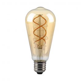 VT-2065D LED BULB ST64 5W FILAMENT AMBER GLASS 2200K