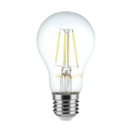 VT-2133 12W A70 LED FILAMENT BULB CLEAR COVER 6500K E27