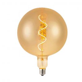 VT-2270 LED Bulb 4W Filament Spiral G200 2700K Amber Glass