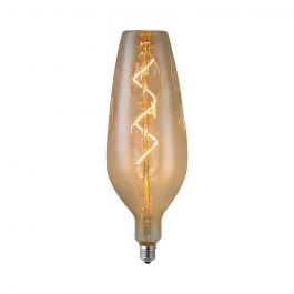 VT-2270 LED Bulb 4W Filament Spiral B125 2700K AMBER Glass