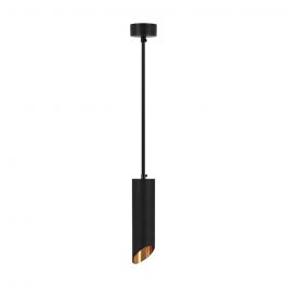 VT-975 1xGU10 HANGING PENDANT BLACK D:55x300MM