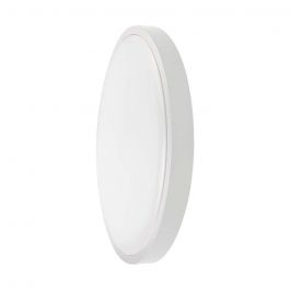 VT-8618 18W LED DOME LIGHT SAMSUNG CHIP 6500K ROUND WHITE FRAME IP44