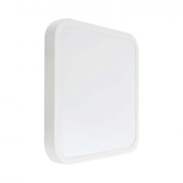 VT-8618 18W LED DOME LIGHT SAMSUNG CHIP 6500K SQ WHITE FRAME IP44