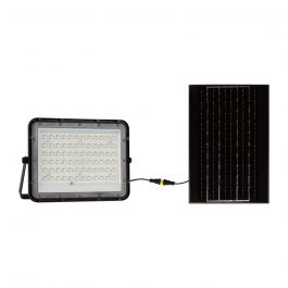 VT-120W LED SOLAR FLOODLIGHT 6400K 12000 mAh BATTERY 3M CABLE 1200 LM